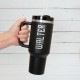 Personalized 40oz  Tumbler With Handle & Straw, Custom Name Stainless Steel Engraved Cup, 40oz Travel Mug, Christmas Gift