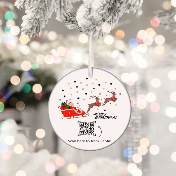 QR Code santa claus and reindeers Tracking, QR Code Santa Tracking