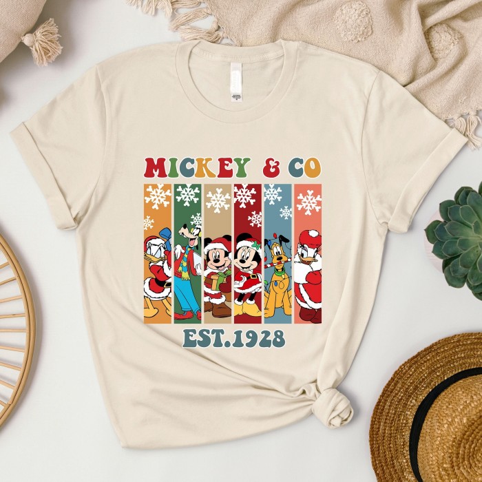 Mickey And Co 1928 Christmas Shirt, Mickey And Friend Christmas Shirt