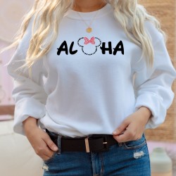 Aloha Disney Sweatshirt, Hawaiian Disneyworld Sweatshirt, Disney Vacation Sweatshirt, Family Matching Disney Top