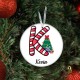 Alphabet Ornament Candy Cane, Special Design Ornament