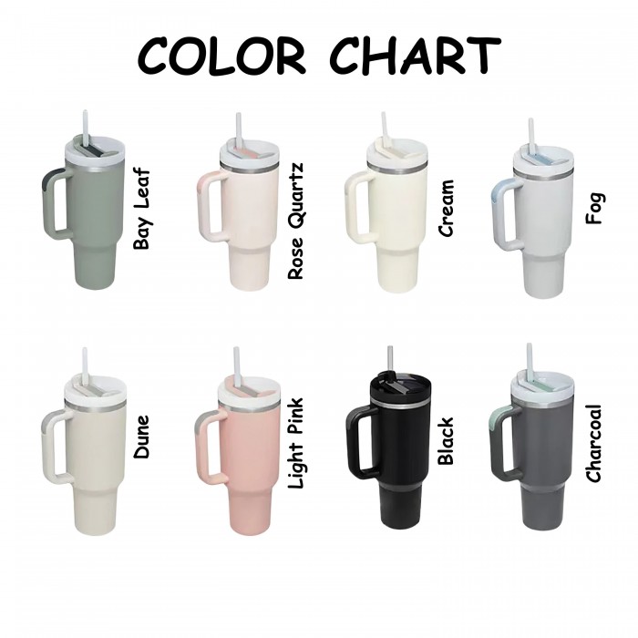 Custom Logo 40oz  Tumbler With Handle & Straw, 40oz Tumbler