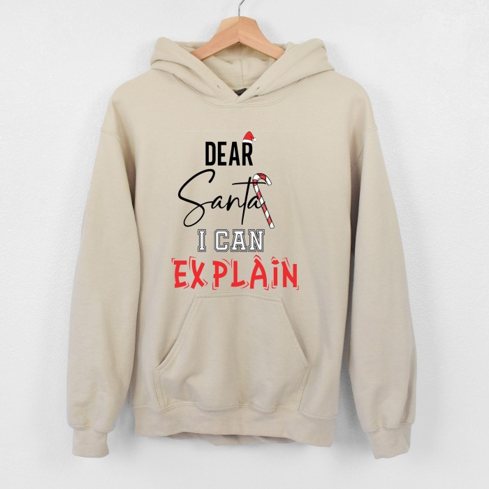 Dear Santa I Can Explain Christmas Sweatshirt,Santa Clause Sweatshirt