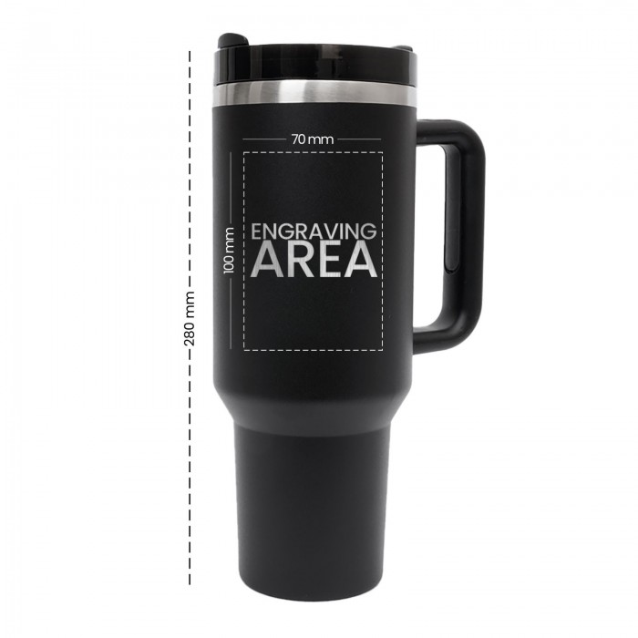 Custom Logo 40oz  Tumbler With Handle & Straw, 40oz Tumbler