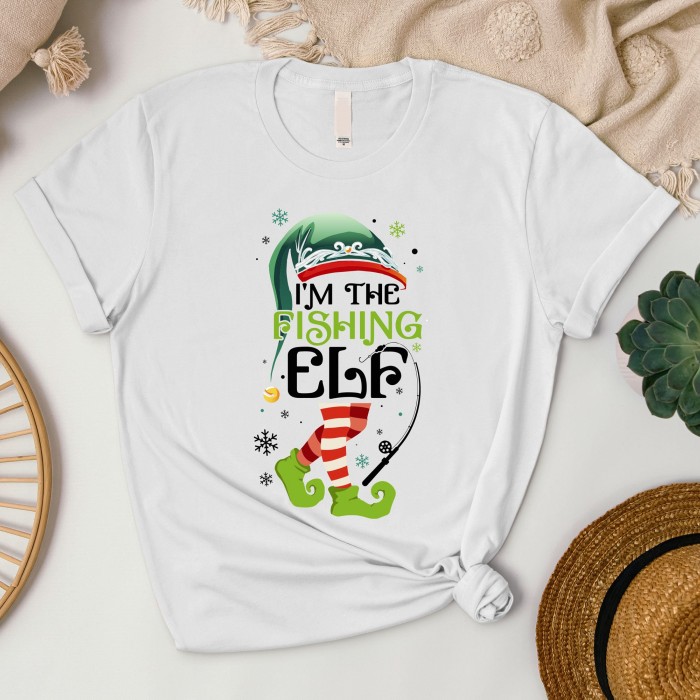 The Fishing Elf Merry Christmas Shirt,Fishing Lover Shirt,Fisherman Shirt