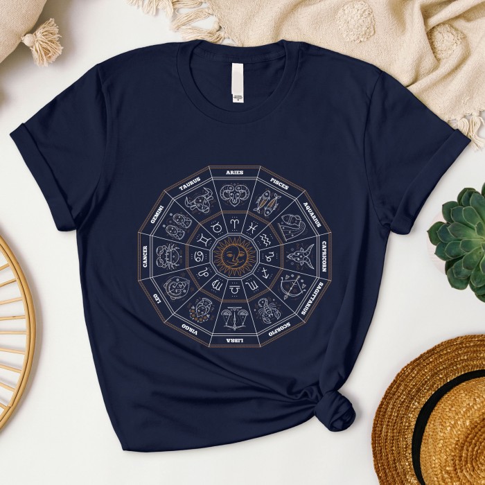 Zodiac Wheel Shirt, Horoscope Shirt, Zodiac Signs Shirt,Astrology Gift
