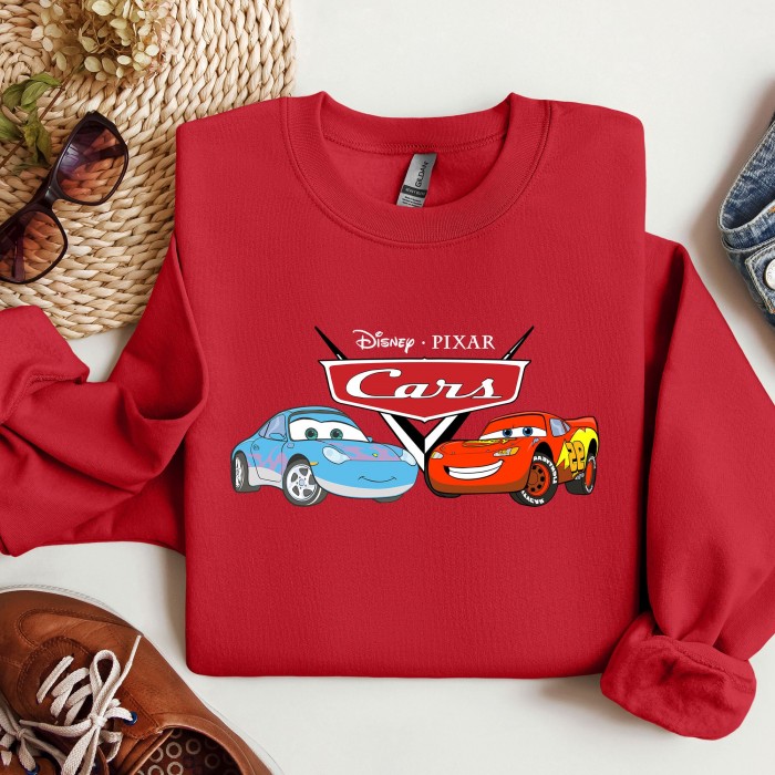 Disney Cars Sweatshirt, Disney Cars Group Sweatshirt, Disney Mickey Cars Sweat