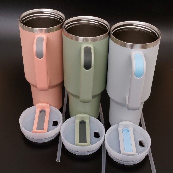 Custom Logo 40oz  Tumbler With Handle & Straw, 40oz Tumbler